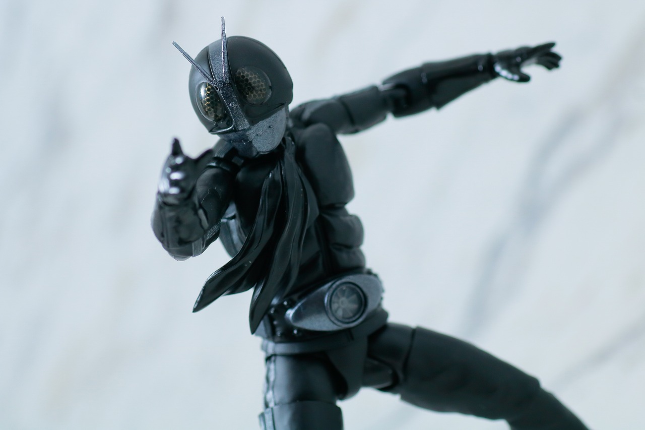 S.H.フィギュアーツ　仮面ライダー新1号　真骨彫製法　BLACK Ver.　mastermind JAPAN　レビュー　アクション