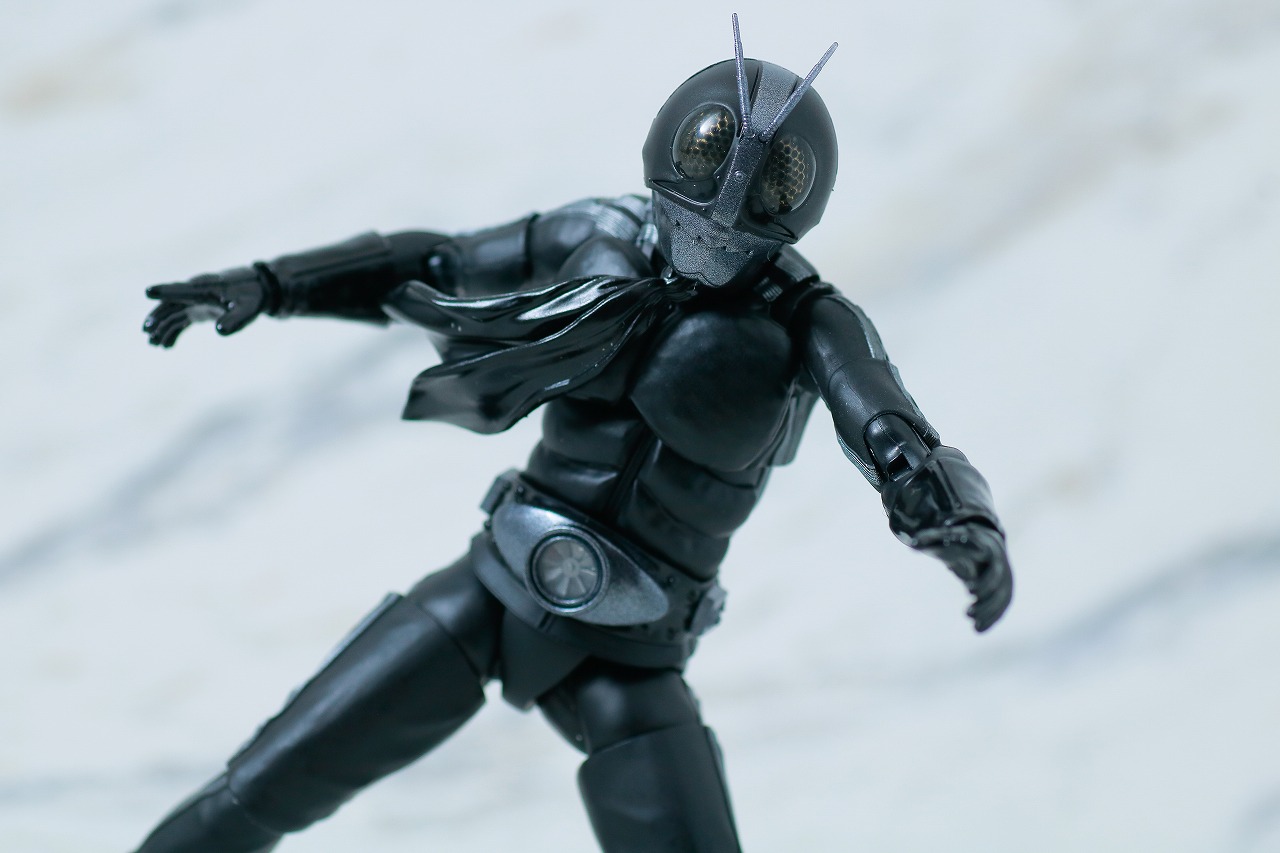 S.H.フィギュアーツ　仮面ライダー新1号　真骨彫製法　BLACK Ver.　mastermind JAPAN　レビュー　アクション