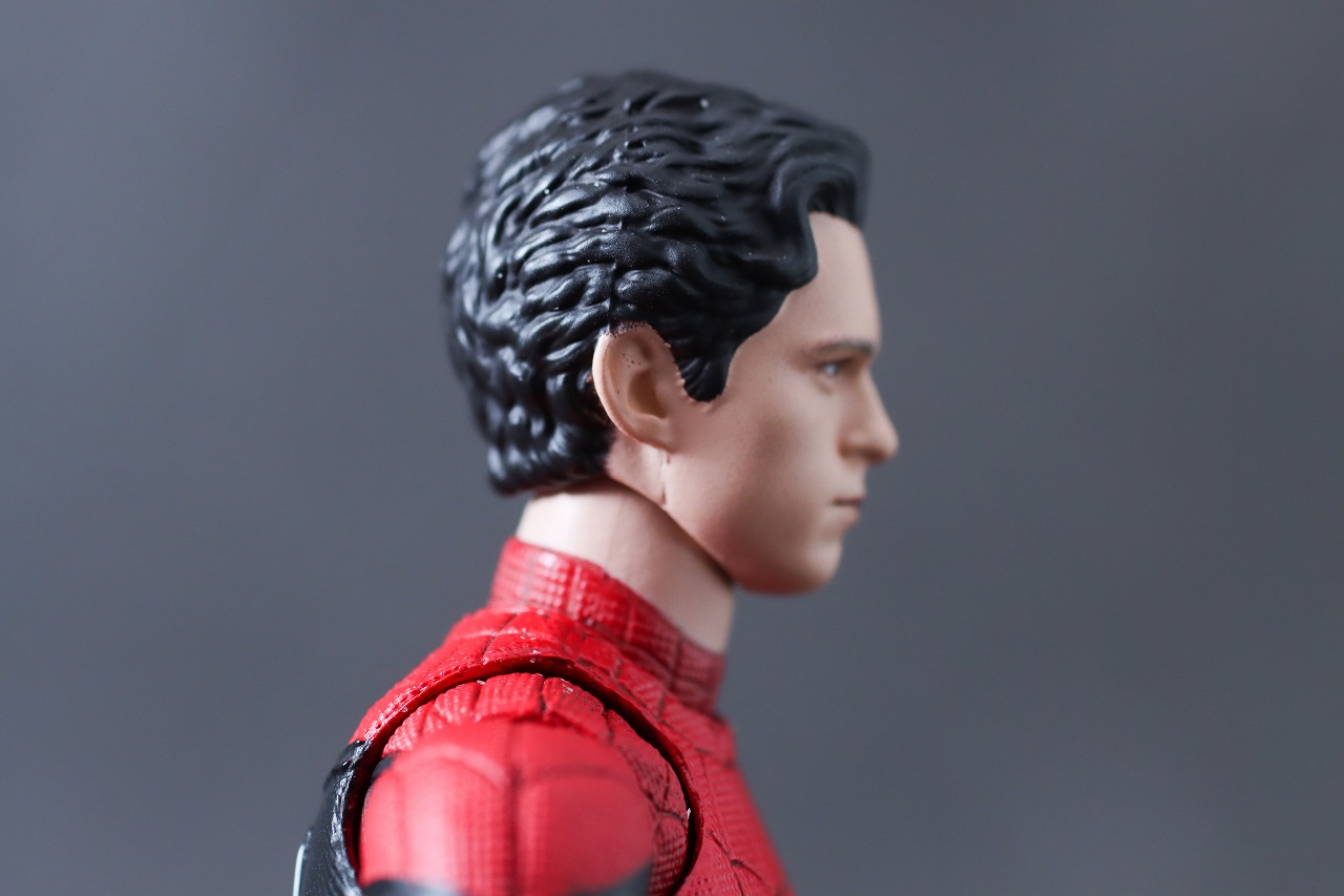 MAFEX　スパイダーマン アップグレードスーツ（ノー・ウェイ・ホーム）　レビュー　付属品　ピーター・パーカーヘッド