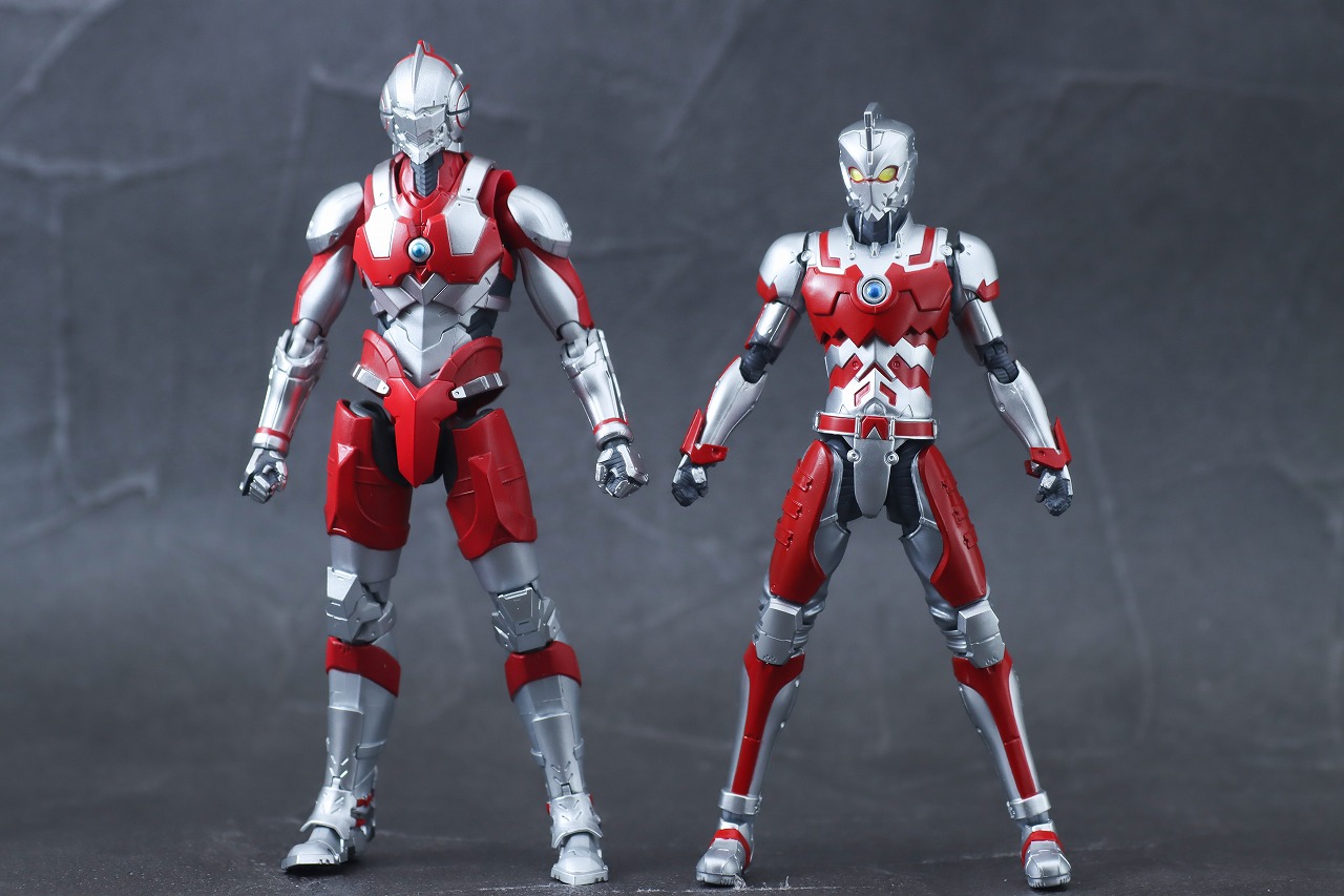 S.H.フィギュアーツ　ULTRAMAN SUIT ACE the Animation　レビュー　本体　比較