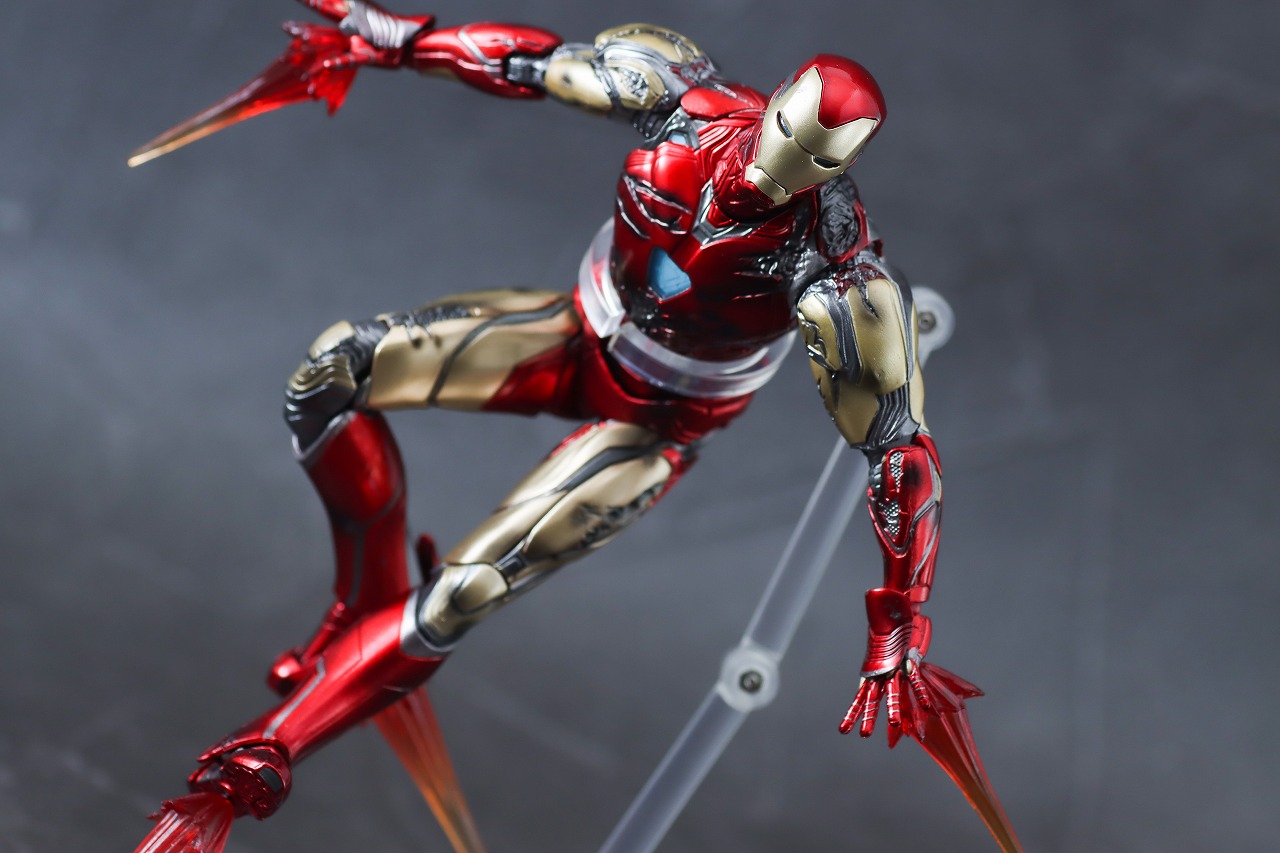 MAFEX　アイアンマン　マーク85　バトルダメージ　レビュー　アクション