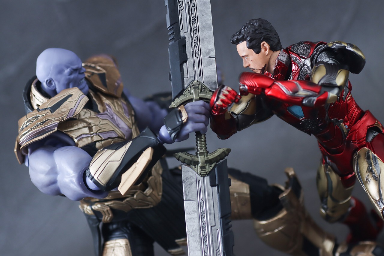 MAFEX　アイアンマン　マーク85　バトルダメージ　レビュー　アクション　S.H.フィギュアーツ　サノス　FINAL BATTLE EDITION