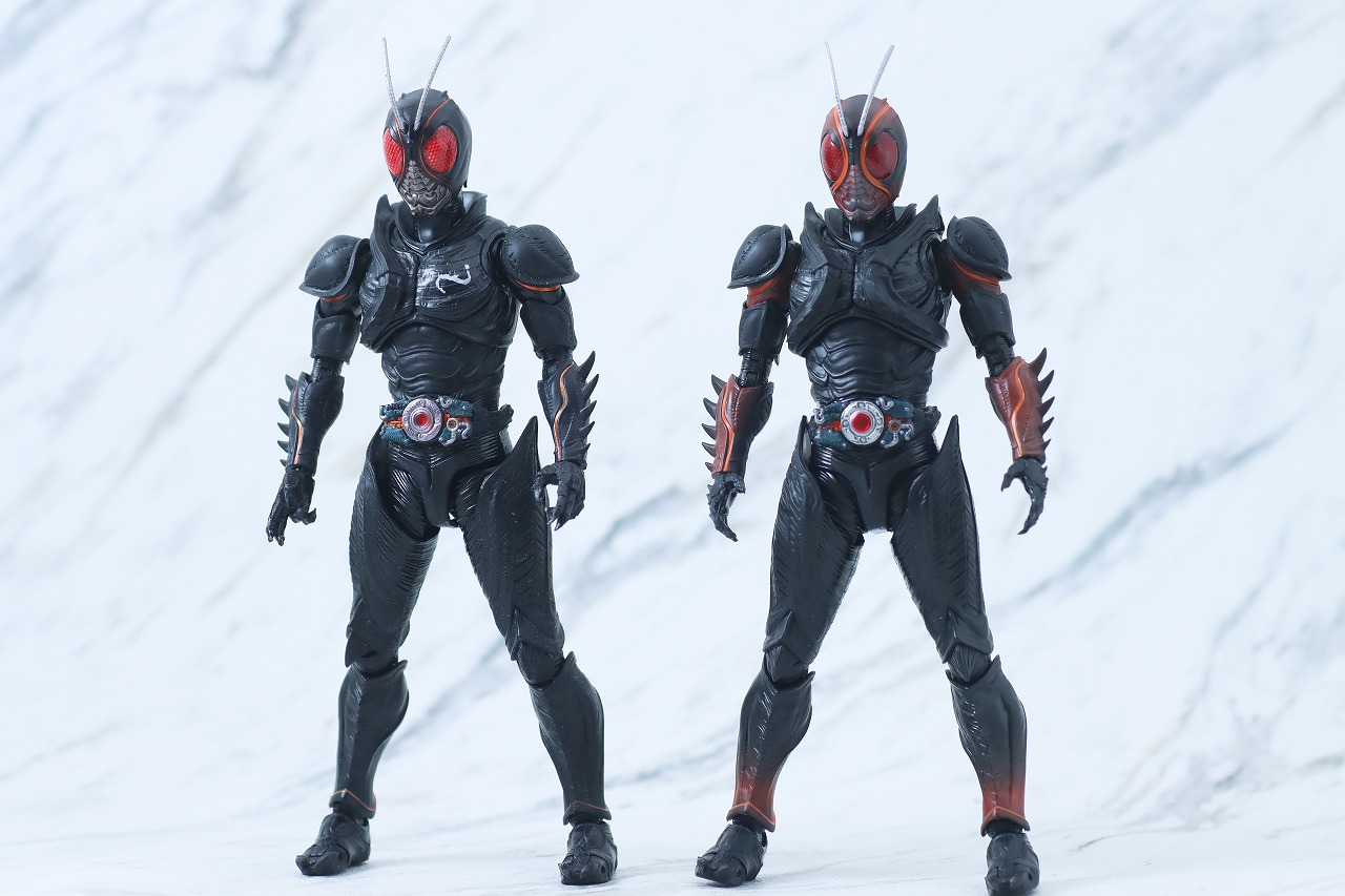 S.H.フィギュアーツ　仮面ライダーBLACK SUN　初変身Ver.　レビュー　本体　比較