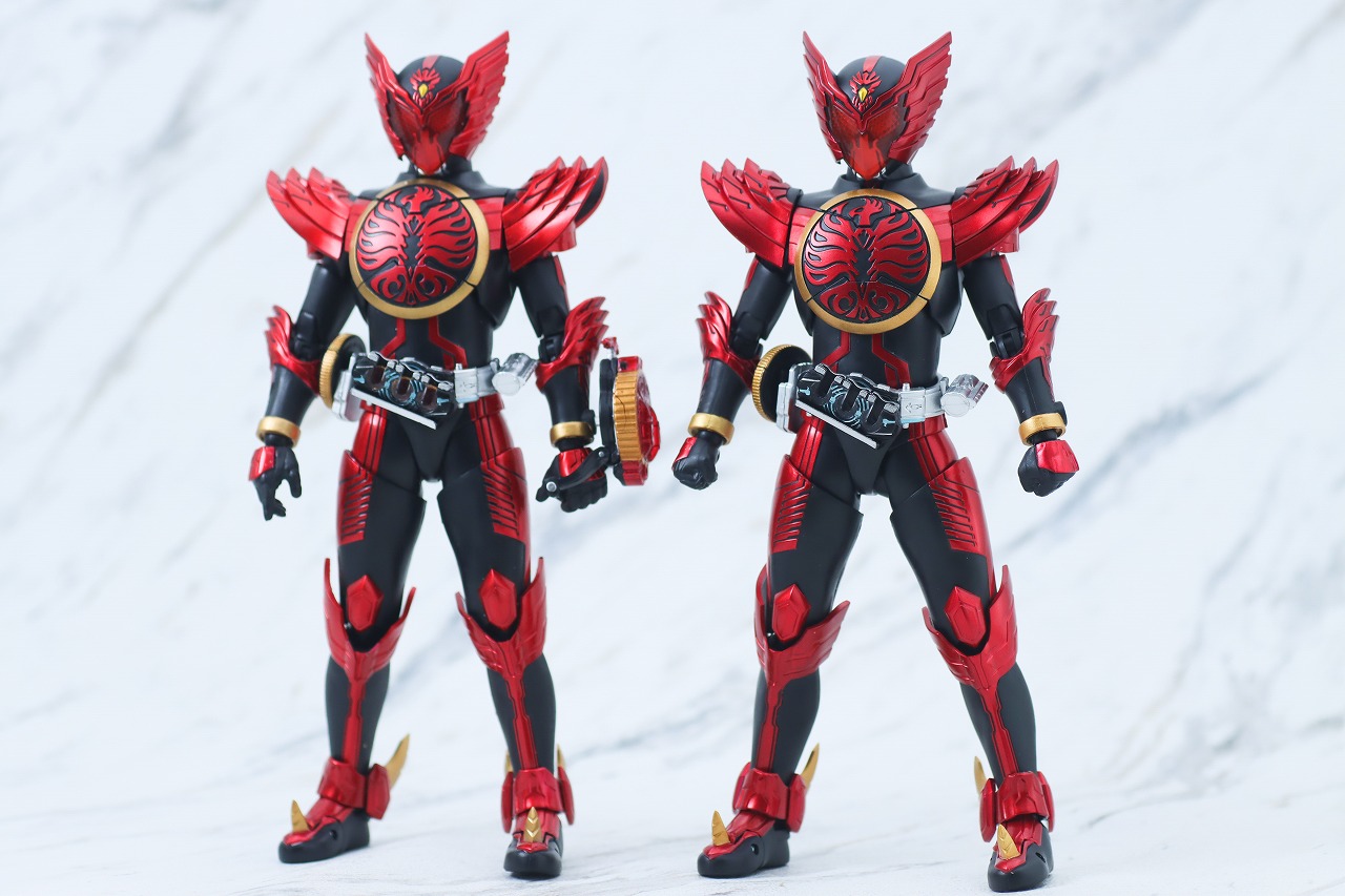 S.H.Figuarts 真骨彫製法　仮面ライダーオーズ タジャドルコンボ 最終回Ver.　レビュー　本体　比較