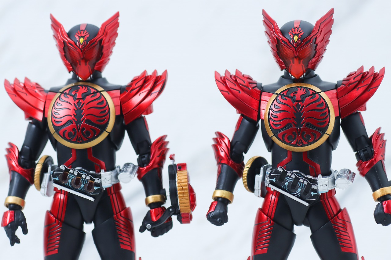 S.H.Figuarts 真骨彫製法　仮面ライダーオーズ タジャドルコンボ 最終回Ver.　レビュー　本体　比較