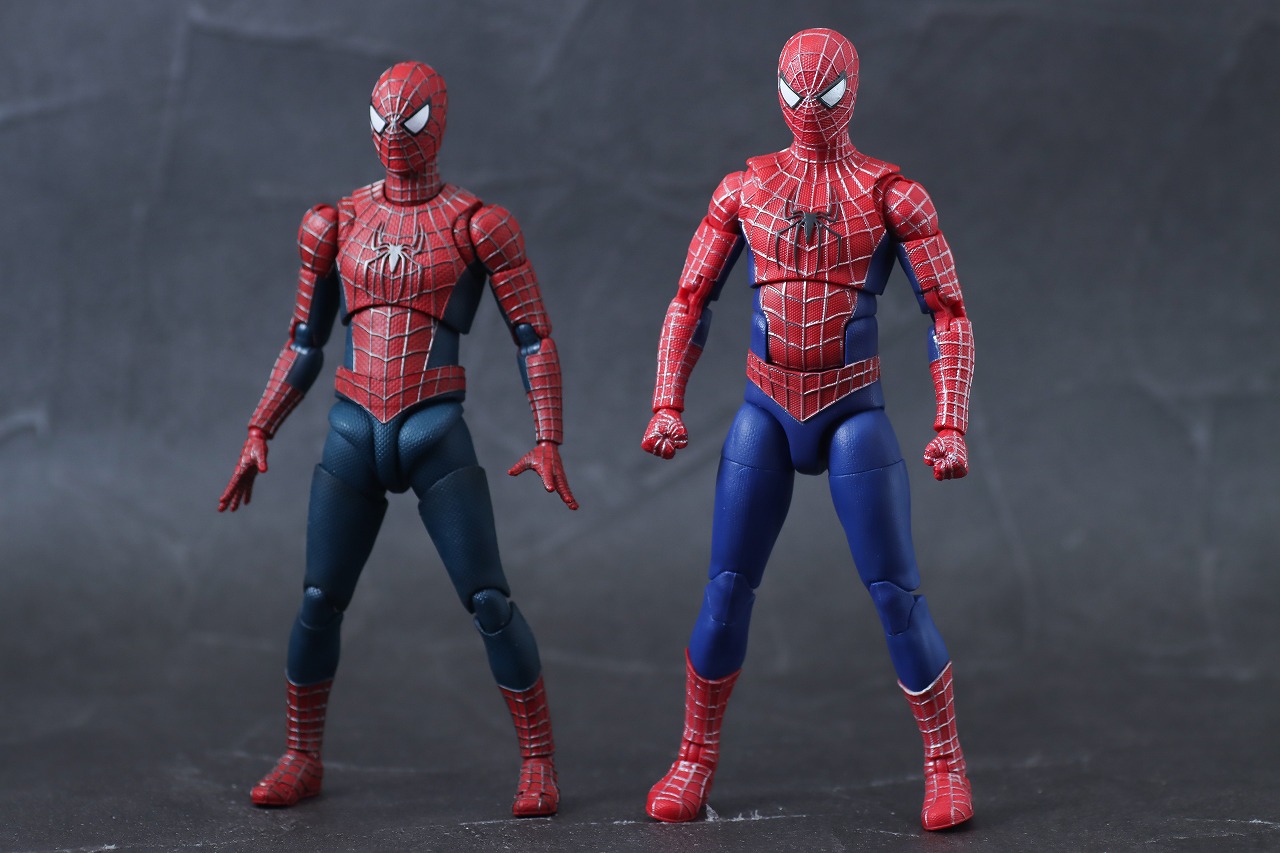 マーベルレジェンド　フレンドリー・ネイバーフッド・スパイダーマン（3パック）　レビュー　本体　S.H.フィギュアーツ　比較