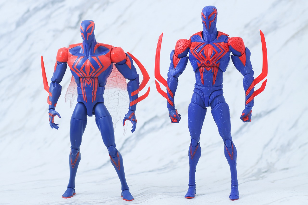 S.H.フィギュアーツ　スパイダーマン2099　アクロス・ザ・スパイダーバース　レビュー　本体　マーベルレジェンド　比較