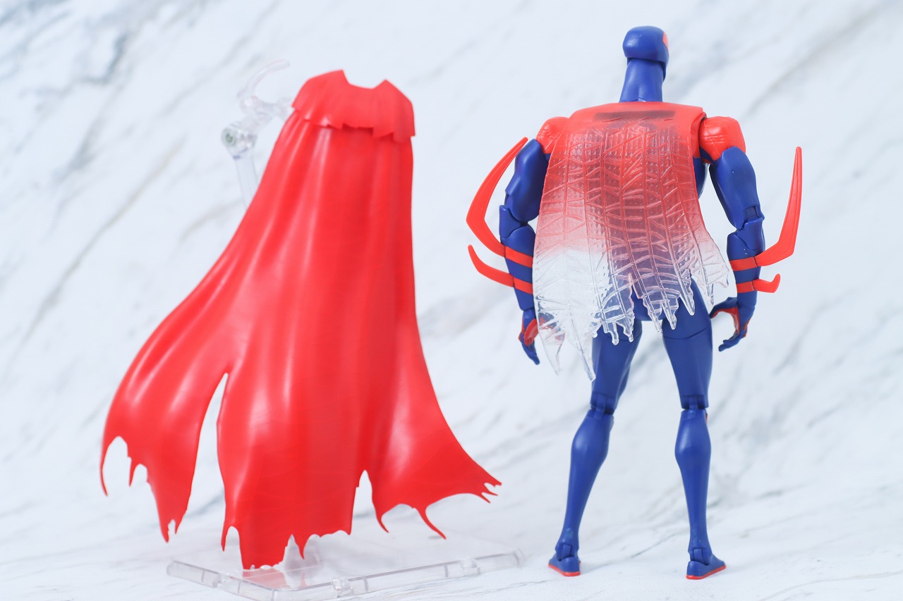 S.H.フィギュアーツ　スパイダーマン2099　アクロス・ザ・スパイダーバース　レビュー　付属品　マント