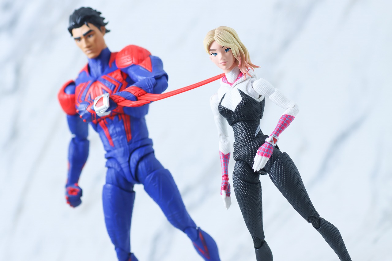 S.H.フィギュアーツ　スパイダーマン2099　アクロス・ザ・スパイダーバース　レビュー　アクション　スパイダーグウェン