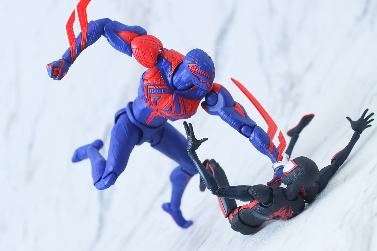 S.H.フィギュアーツ　スパイダーマン2099　アクロス・ザ・スパイダーバース　レビュー　アクション　マイルス・モラレス