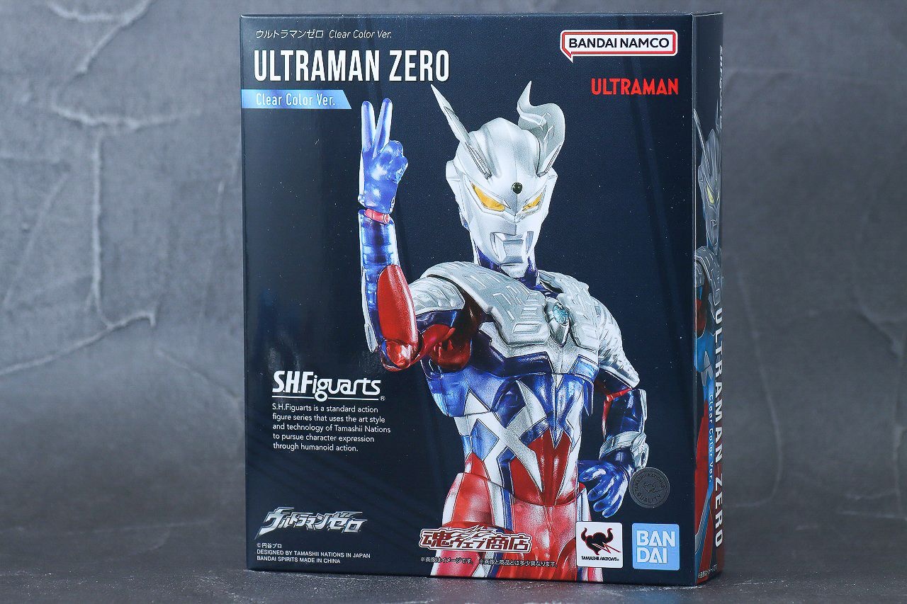 S.H.フィギュアーツ　ウルトラマンゼロ Clear Color Ver.　レビュー　パッケージ