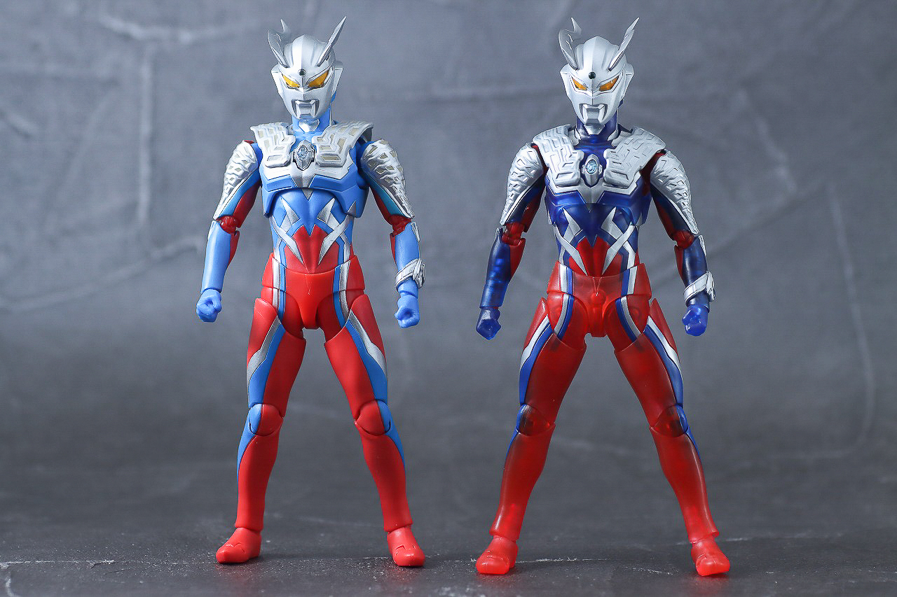 S.H.フィギュアーツ　ウルトラマンゼロ Clear Color Ver.　レビュー　本体　比較