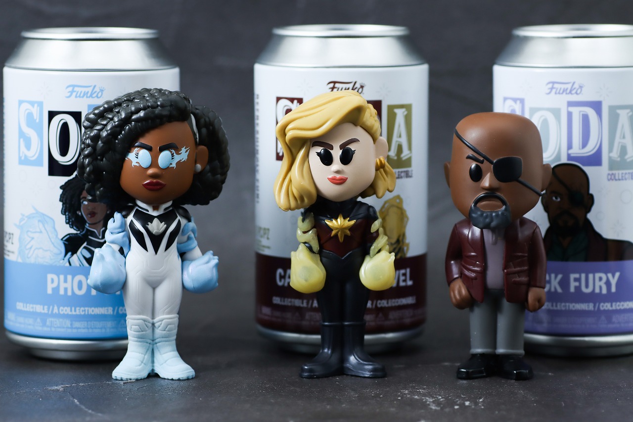 POP! SODA COLLECTIBLE　キャプテン・マーベル＆フォトン＆ニック・フューリー