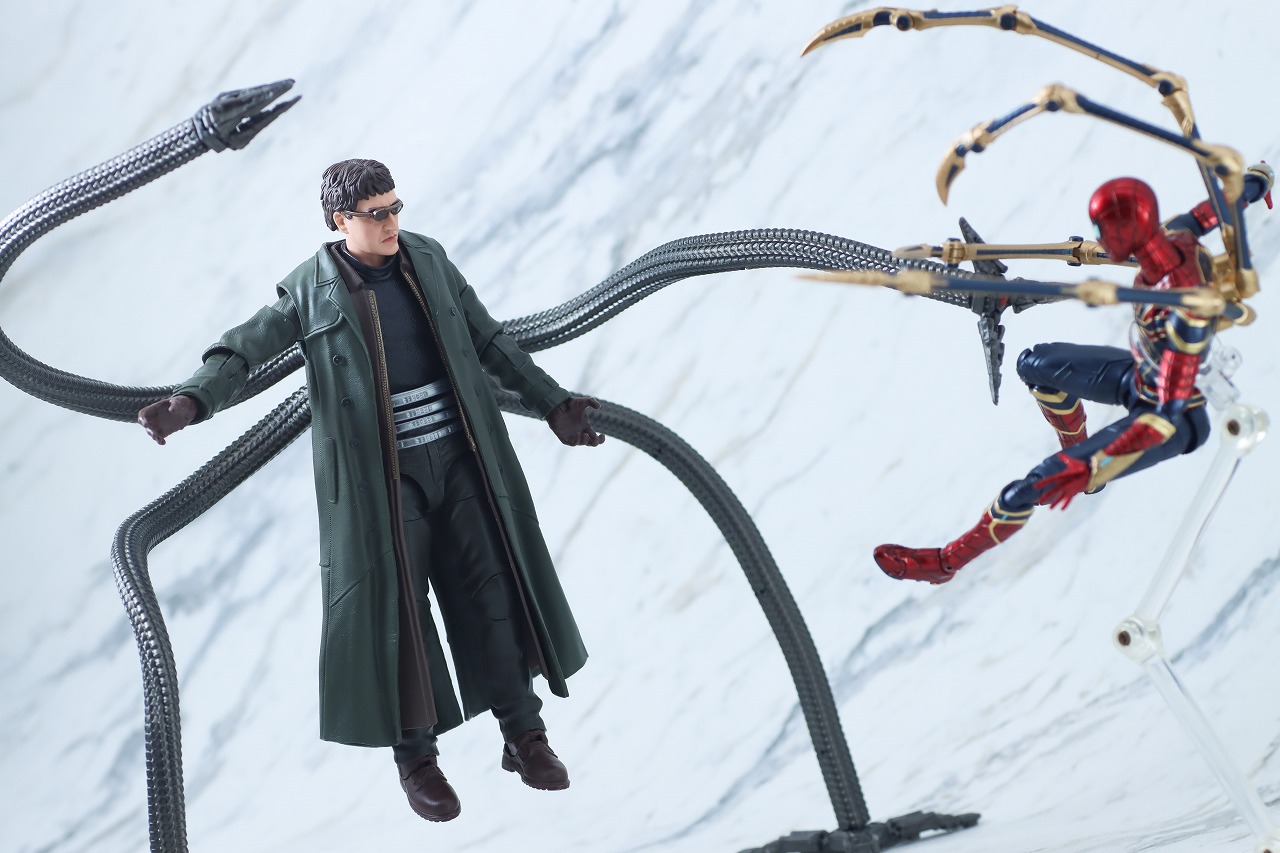 マーベルレジェンド　ドクター・オクトパス（『スパイダーマン：ノー・ウェイ・ホーム』）　レビュー　アクション　フィギュアーツ　アイアン・スパイダー