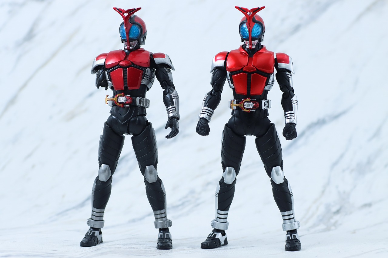 S.H.フィギュアーツ 真骨彫製法　仮面ライダーカブト ライダーフォーム 真骨彫 10th Anniversary Ver.　レビュー　本体　比較