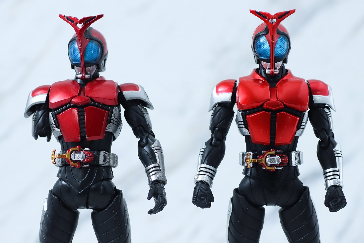 S.H.フィギュアーツ 真骨彫製法　仮面ライダーカブト ライダーフォーム 真骨彫 10th Anniversary Ver.　レビュー　本体　比較