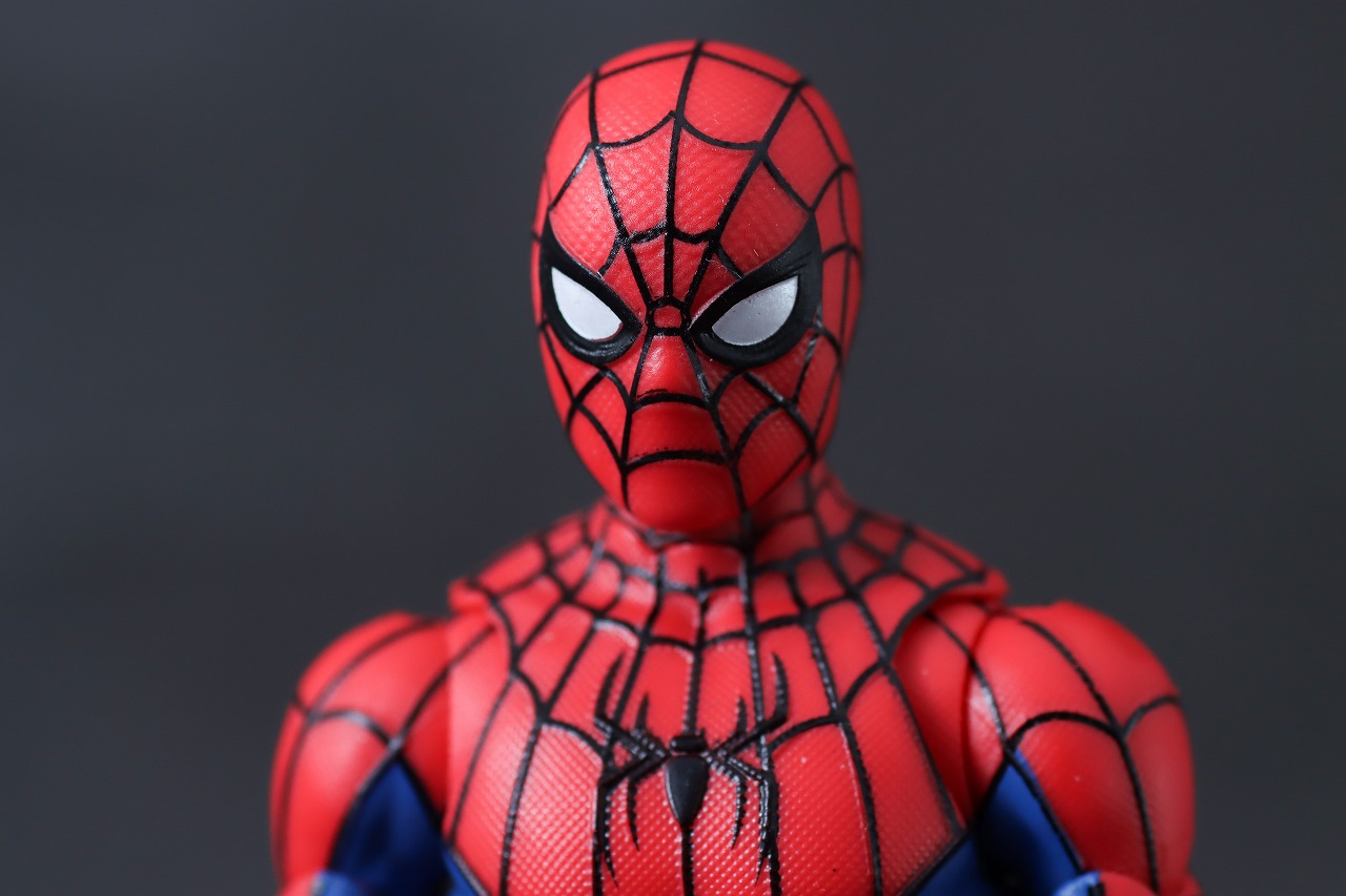 マーベルレジェンド　スパイダーマン ニューレッド＆ブルースーツ　レビュー　付属品　マスクヘッド