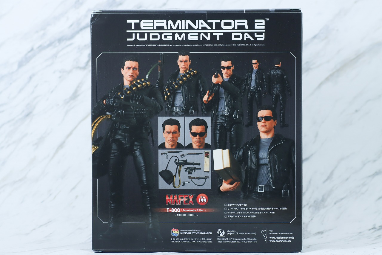 MAFEX　T-800　ターミネーター2　レビュー　パッケージ