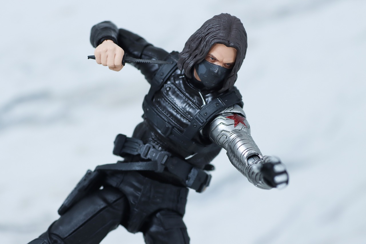 MAFEX　ウィンター・ソルジャー（『キャプテン・アメリカ／ウィンター・ソルジャー』）　レビュー　アクション