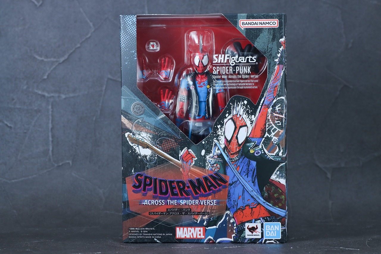 S.H.フィギュアーツ　スパイダー・パンク（『スパイダーマン：アクロス・ザ・スパイダーバース』） 　レビュー　パッケージ