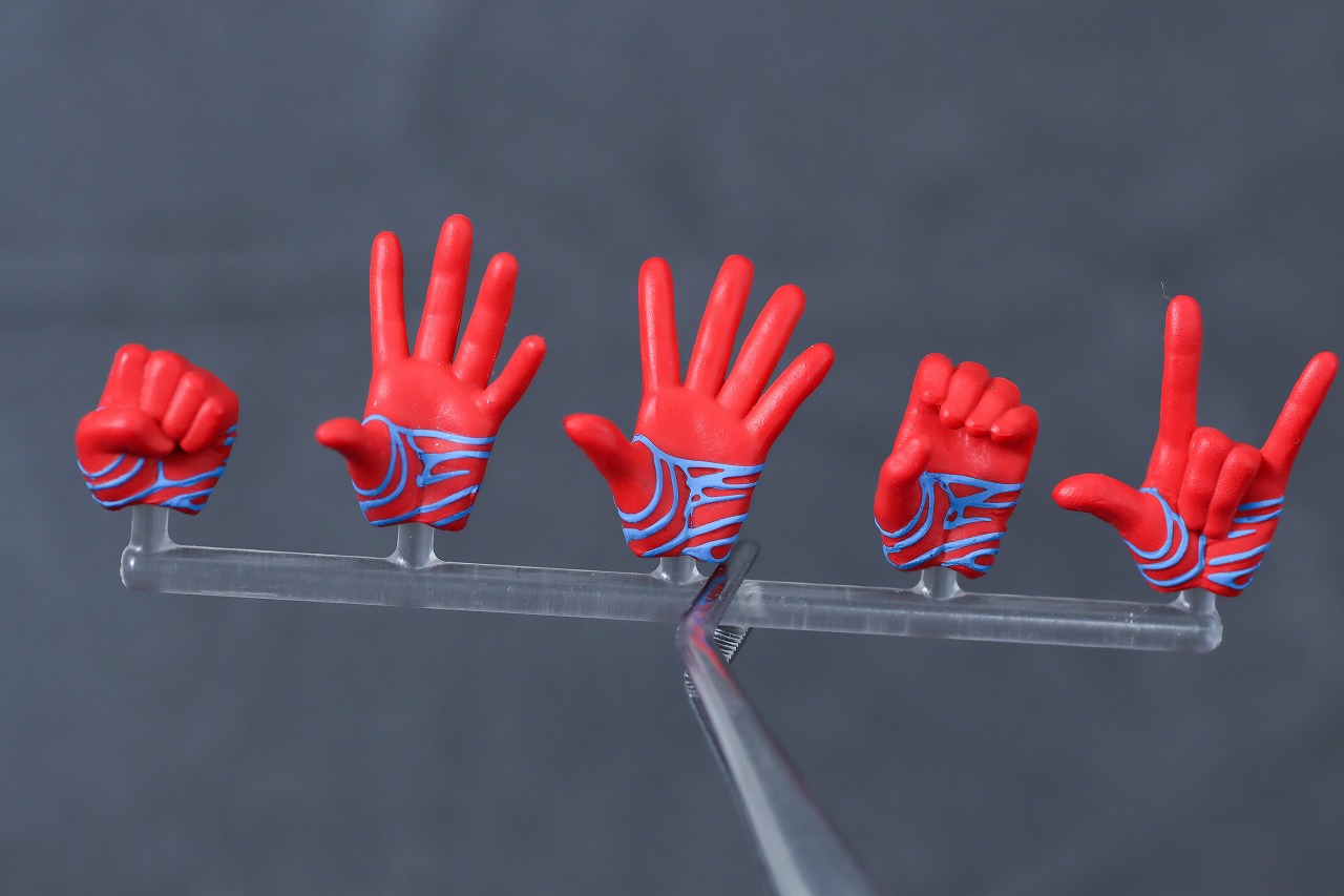 S.H.フィギュアーツ　スパイダー・パンク（『スパイダーマン：アクロス・ザ・スパイダーバース』） 　レビュー　付属品　手首