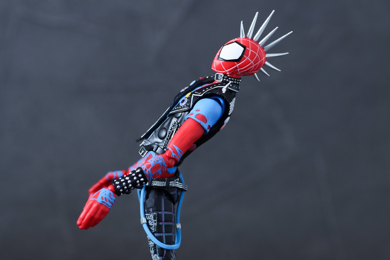 S.H.フィギュアーツ　スパイダー・パンク（『スパイダーマン：アクロス・ザ・スパイダーバース』） 　レビュー　可動範囲