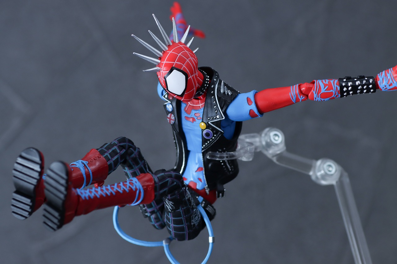 S.H.フィギュアーツ　スパイダー・パンク（『スパイダーマン：アクロス・ザ・スパイダーバース』） 　レビュー　アクション