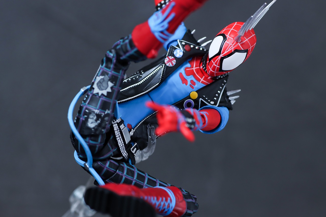 S.H.フィギュアーツ　スパイダー・パンク（『スパイダーマン：アクロス・ザ・スパイダーバース』） 　レビュー　アクション