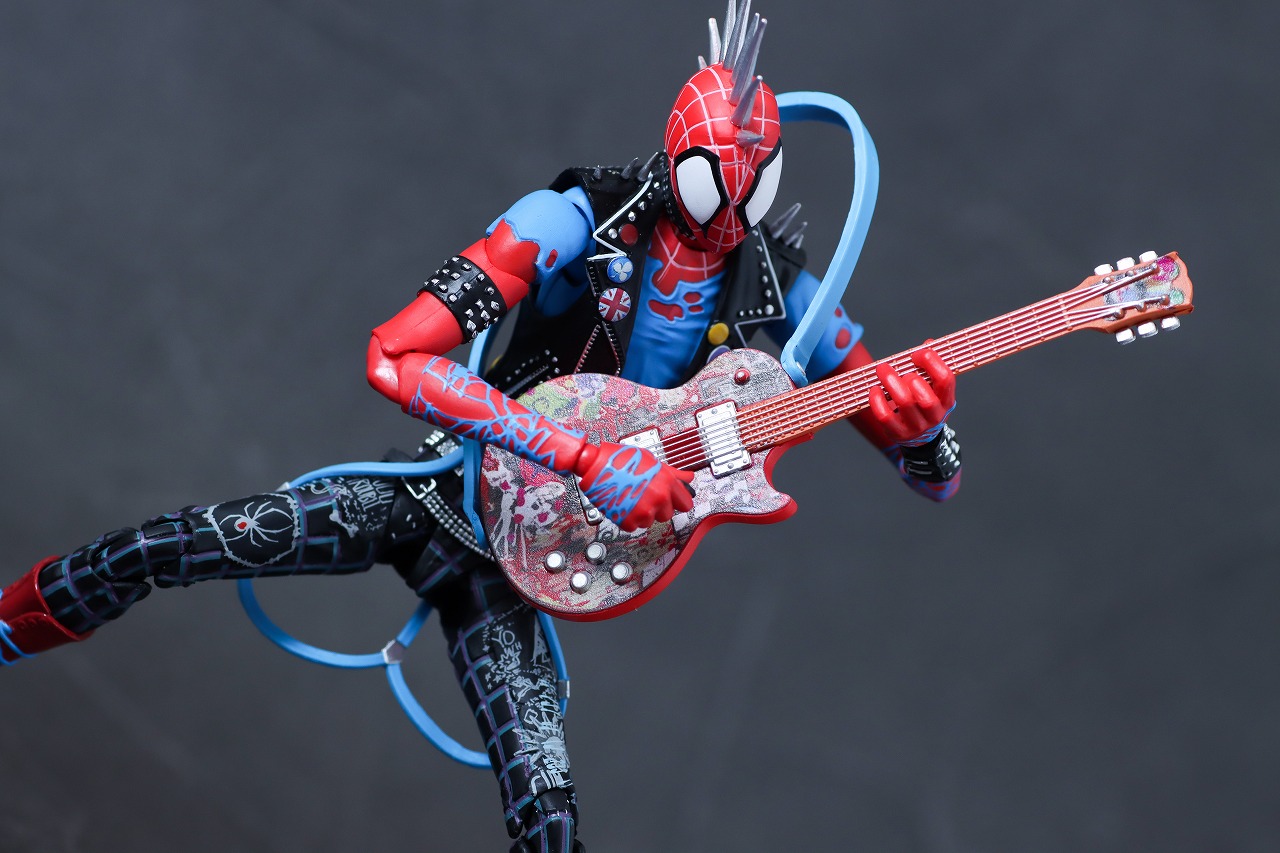 S.H.フィギュアーツ　スパイダー・パンク（『スパイダーマン：アクロス・ザ・スパイダーバース』） 　レビュー　アクション