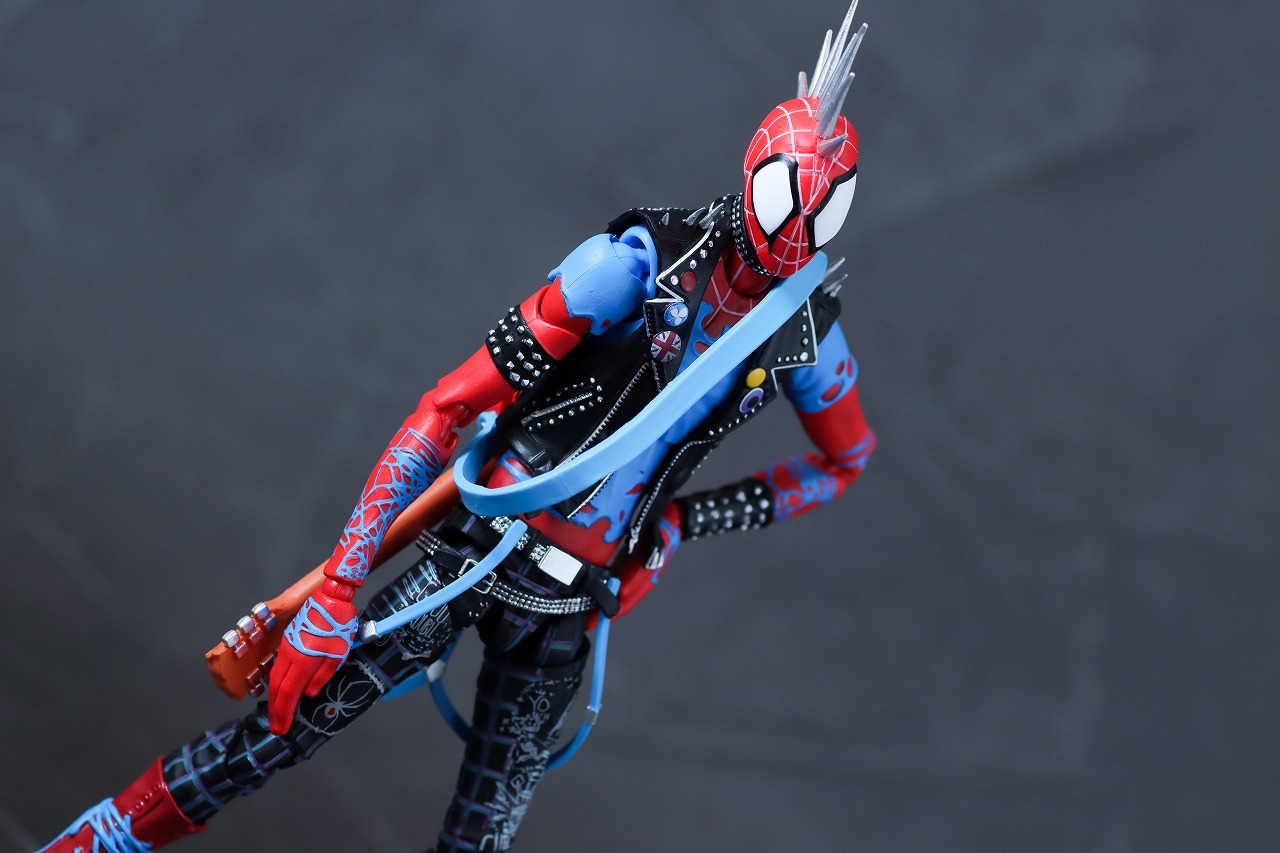 S.H.フィギュアーツ　スパイダー・パンク（『スパイダーマン：アクロス・ザ・スパイダーバース』） 　レビュー　アクション