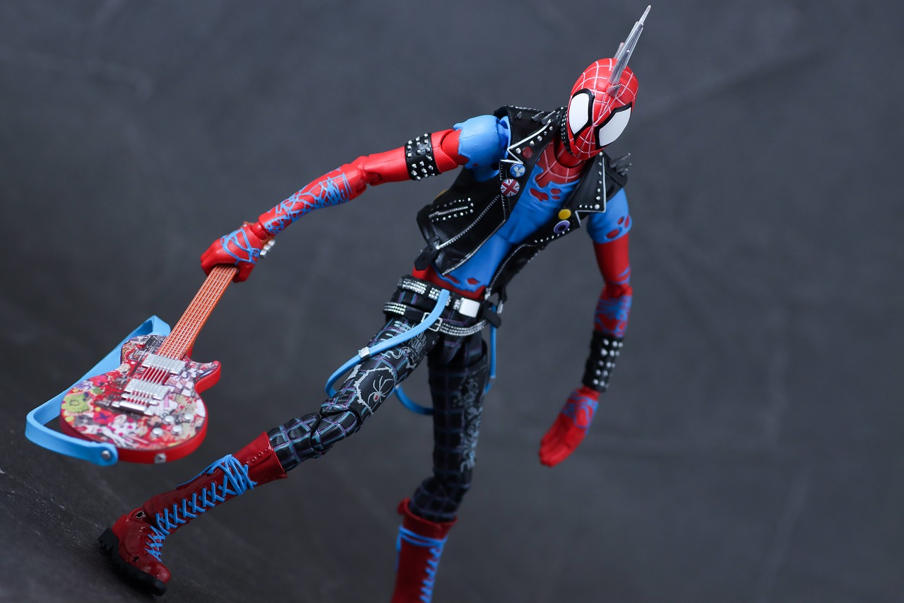 S.H.フィギュアーツ　スパイダー・パンク（『スパイダーマン：アクロス・ザ・スパイダーバース』） 　レビュー　アクション