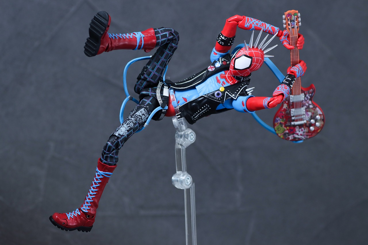 S.H.フィギュアーツ　スパイダー・パンク（『スパイダーマン：アクロス・ザ・スパイダーバース』） 　レビュー　アクション