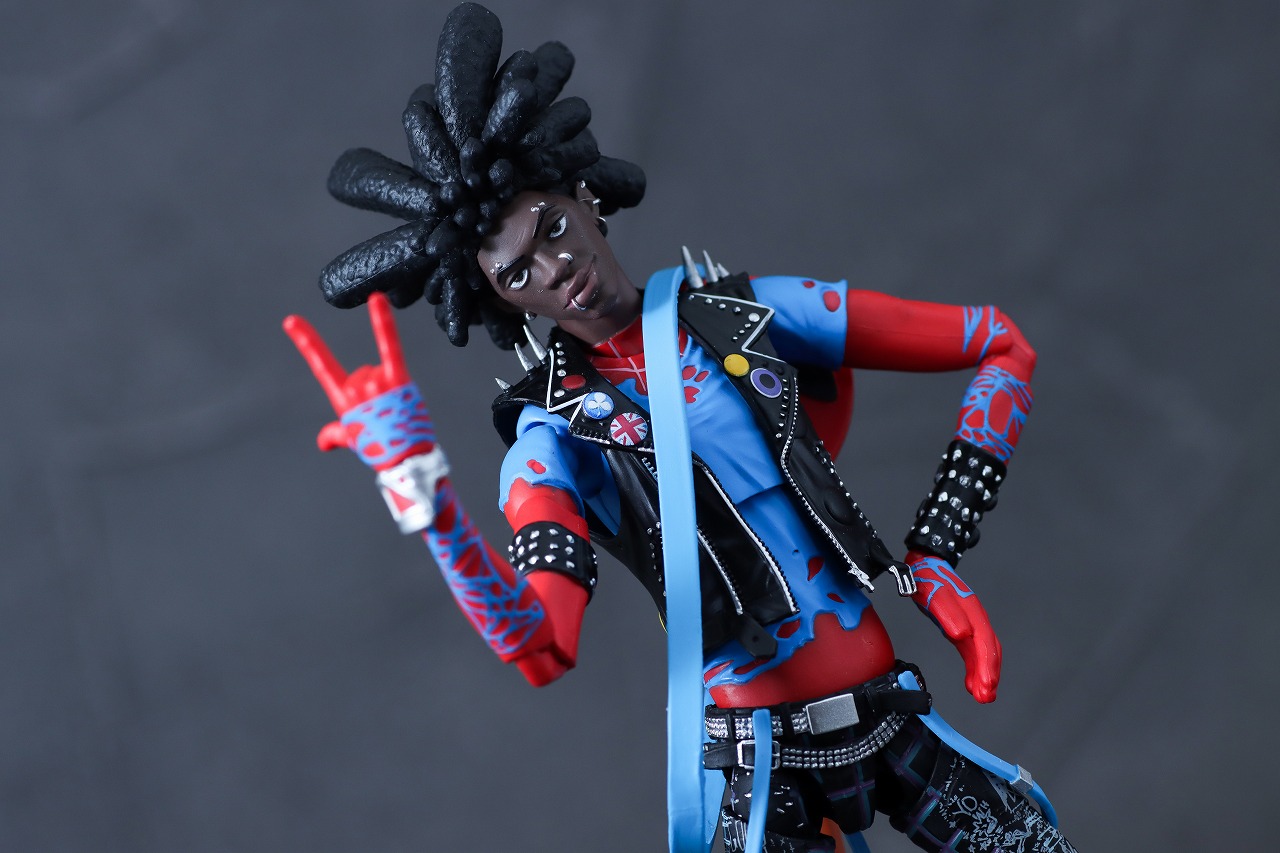 S.H.フィギュアーツ　スパイダー・パンク（『スパイダーマン：アクロス・ザ・スパイダーバース』） 　レビュー　アクション