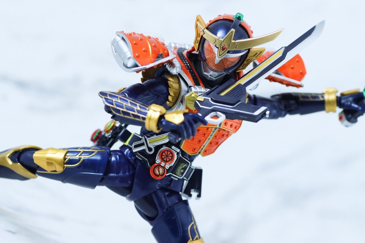 S.H.フィギュアーツ 真骨彫製法　仮面ライダー鎧武 オレンジアームズ　レビュー　アクション