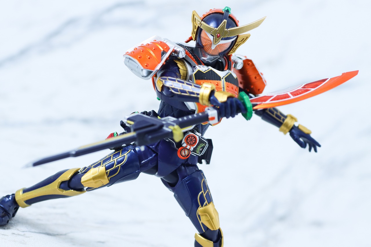 S.H.フィギュアーツ 真骨彫製法　仮面ライダー鎧武 オレンジアームズ　レビュー　アクション