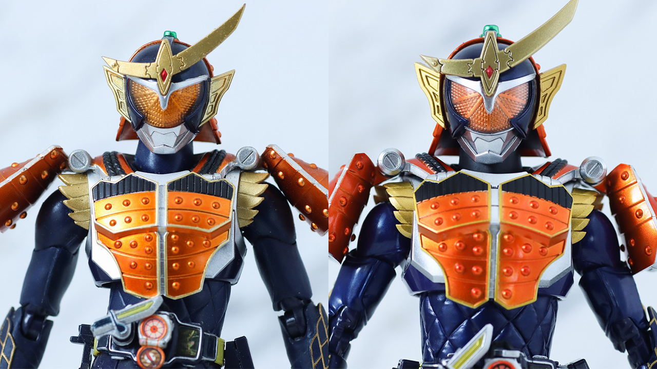 S.H.フィギュアーツ 真骨彫製法　仮面ライダー鎧武 オレンジアームズ　レビュー　2014年版　比較