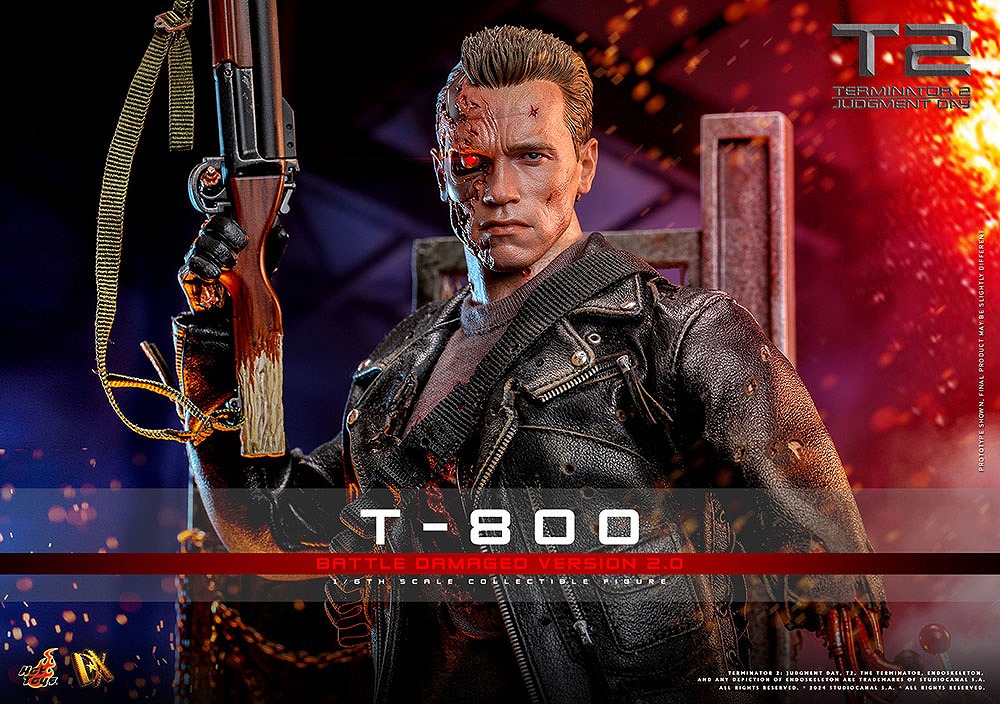 ホットトイズ　ムービー・マスターピース　T-800（バトルダメージ／2.0版）