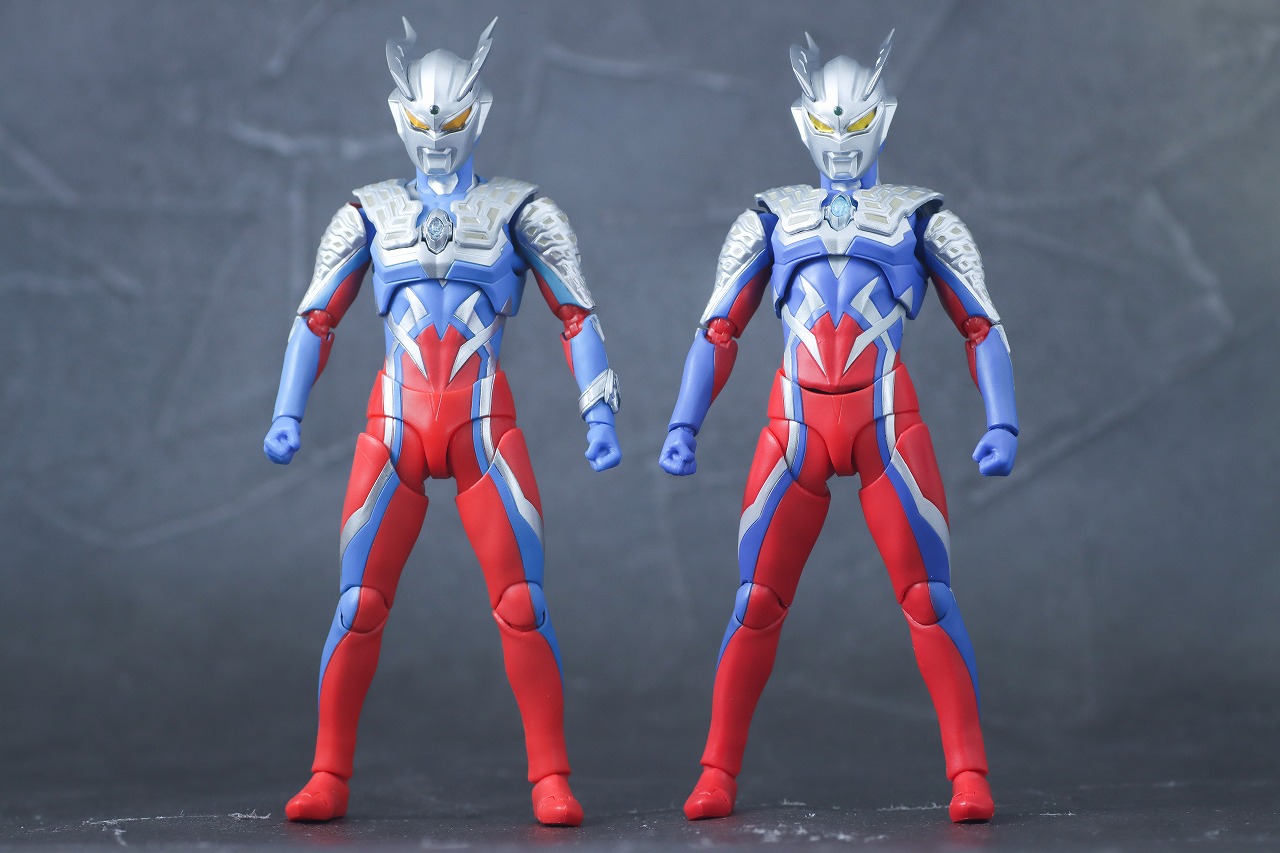 S.H.フィギュアーツ　ウルトラマンゼロ（ニュージェネ スターズVer.）　レビュー　比較　通常版