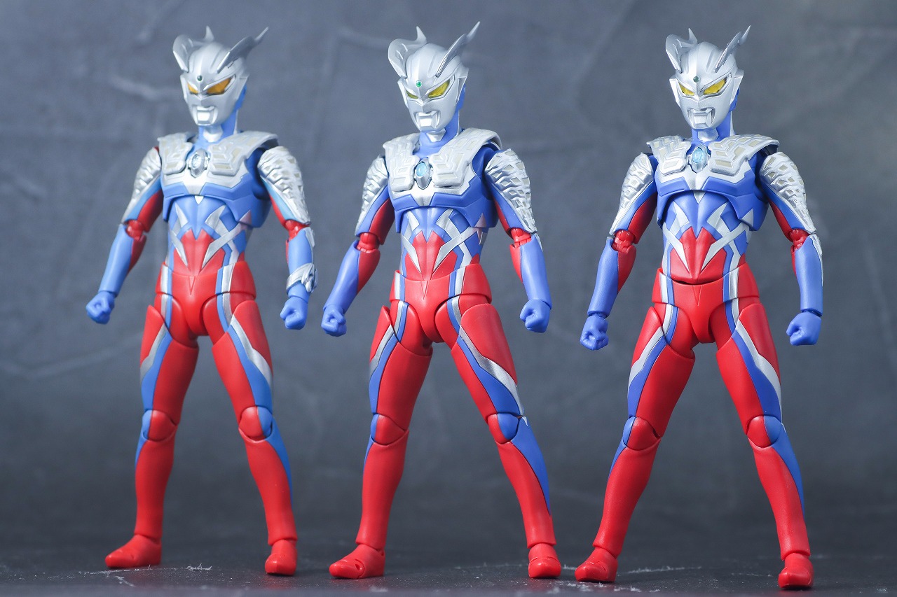 S.H.フィギュアーツ　ウルトラマンゼロ（ニュージェネ スターズVer.）　レビュー　比較　テクターギア・ゼロ