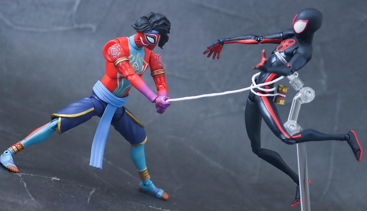 S.H.フィギュアーツ　スパイダーマン・インディア　レビュー　アクション　マイルス・モラレス