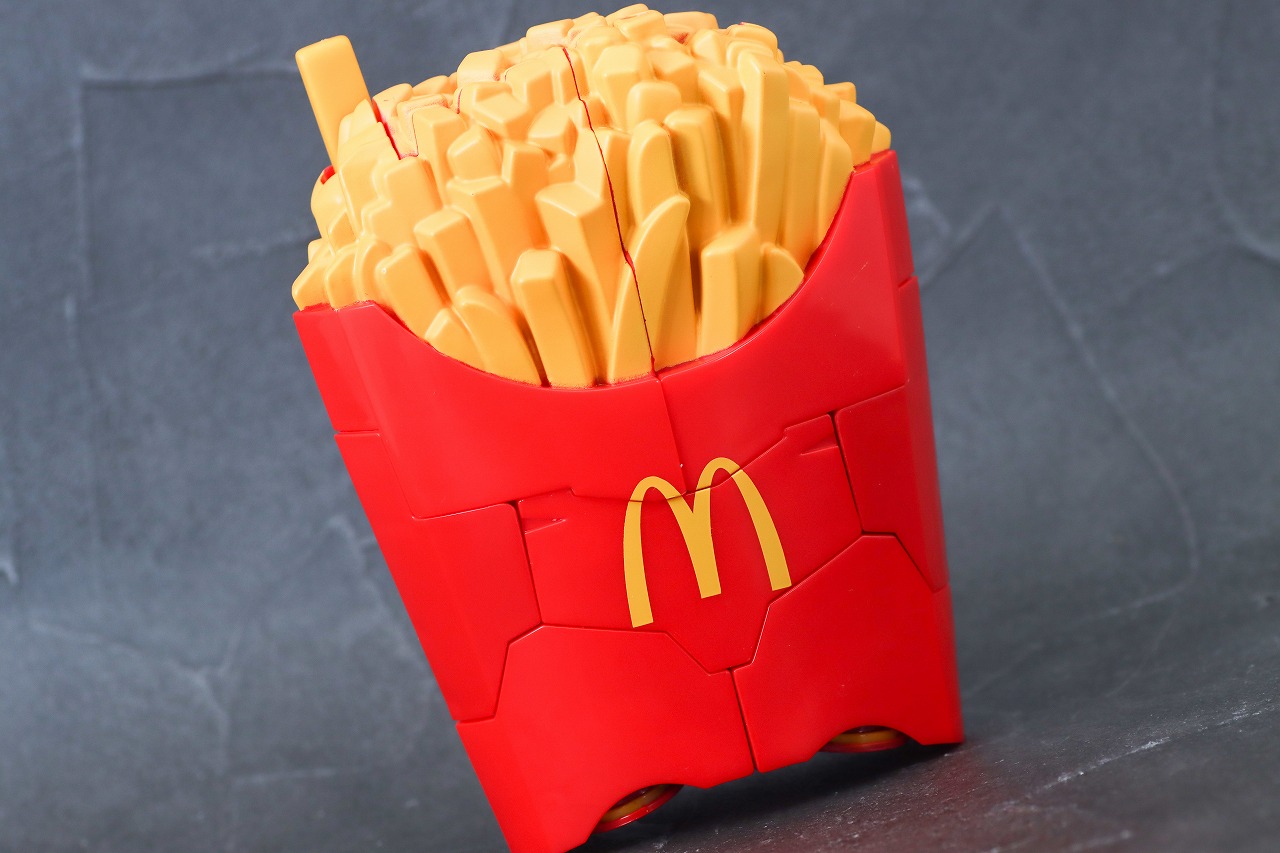 マクドナルド×エヴァンゲリオン バリューセット フィギュア　マックフライドポテト弐号機　アクション　レビュー