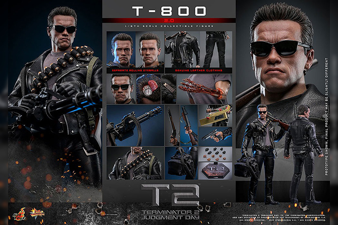 ホットトイズ新作！『ターミネーター2』T-800（2.0版）が本皮ジャケットで25年10月に発売！