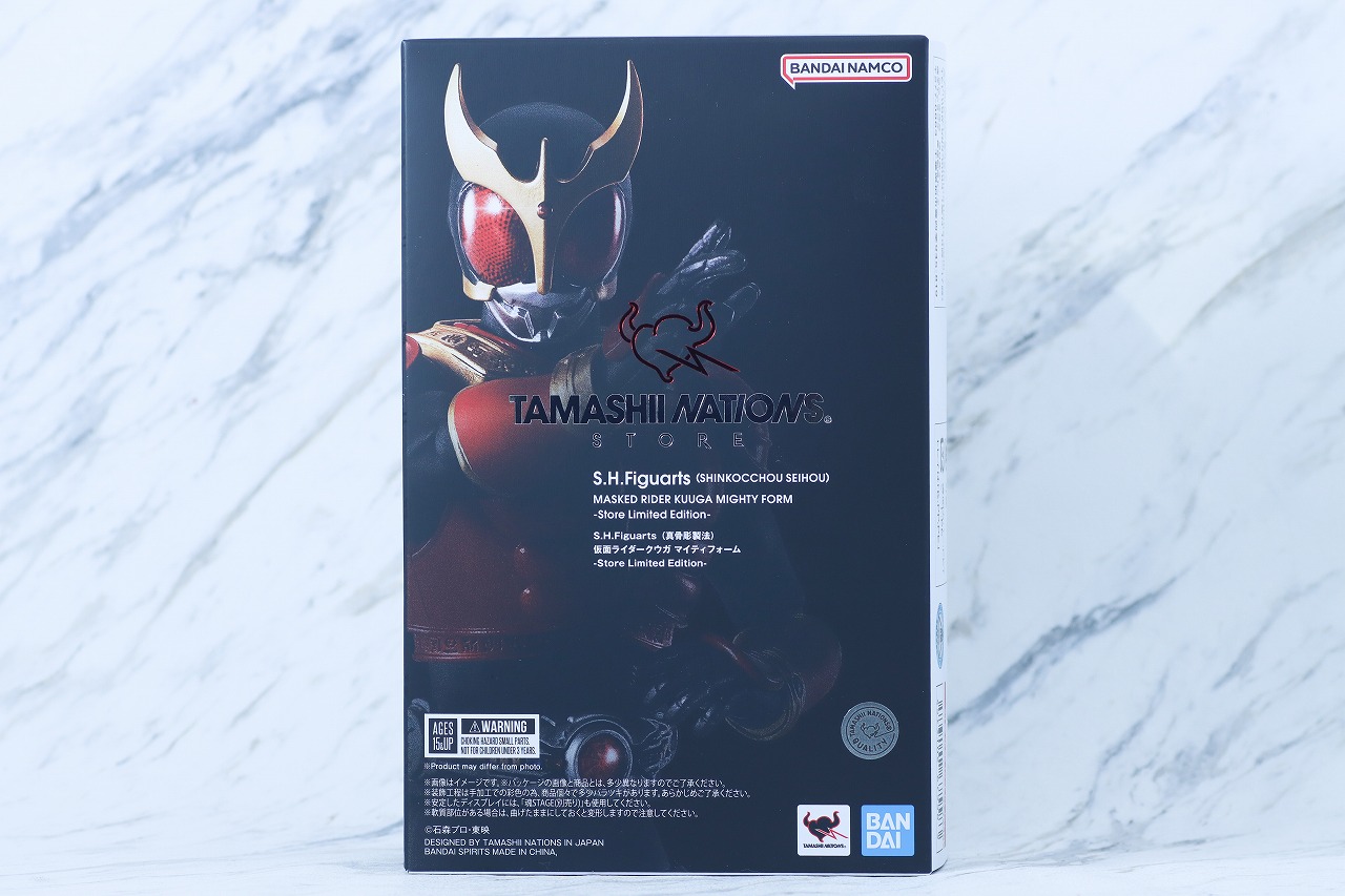S.H.フィギュアーツ 真骨彫製法 仮面ライダークウガ マイティフォーム Store Limited Edition レビュー パッケージ