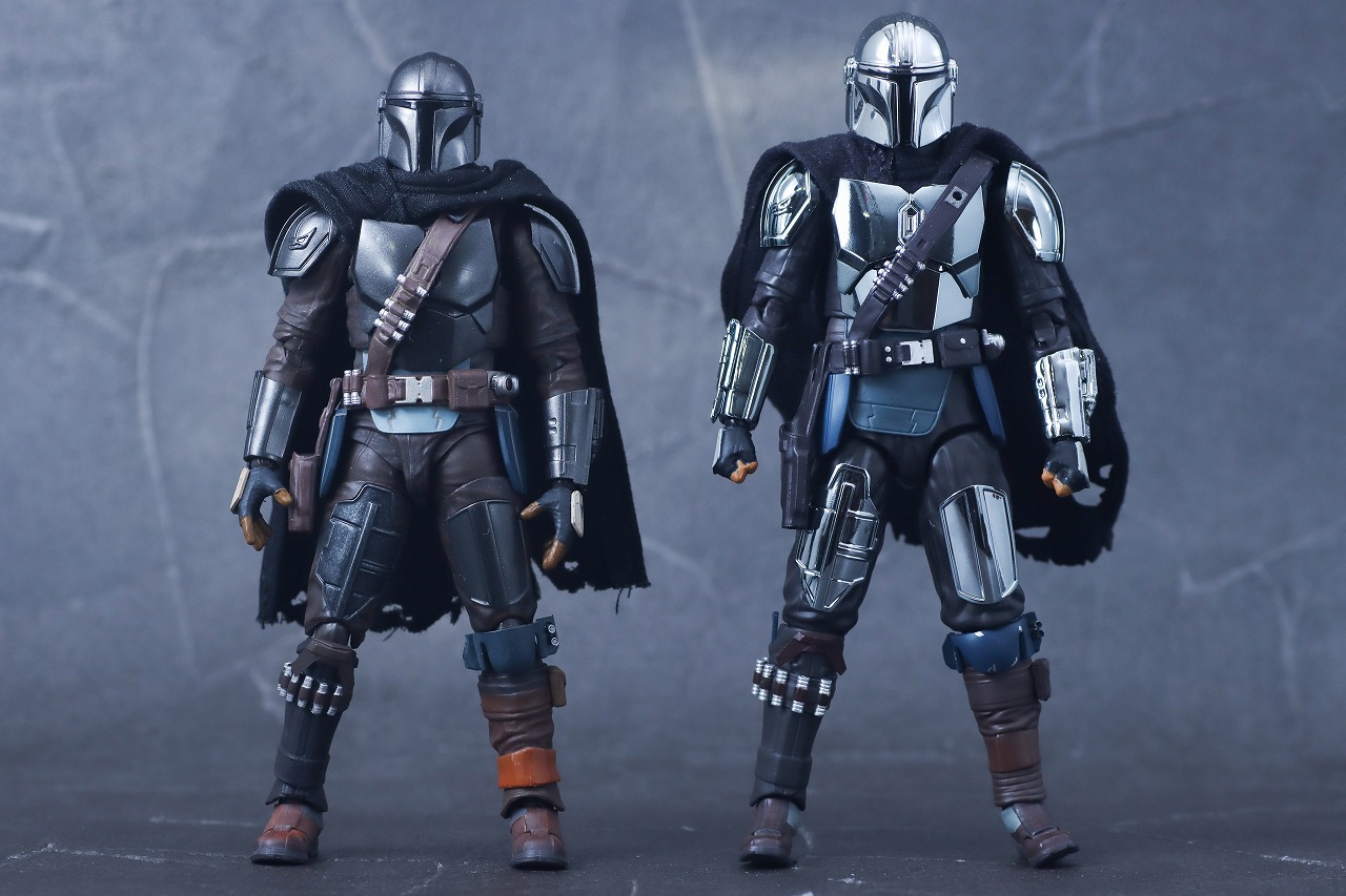 MAFEX マンダロリアン CHROME(クロームメッキ) ver. レビュー 本体 S.H.フィギュアーツ 比較