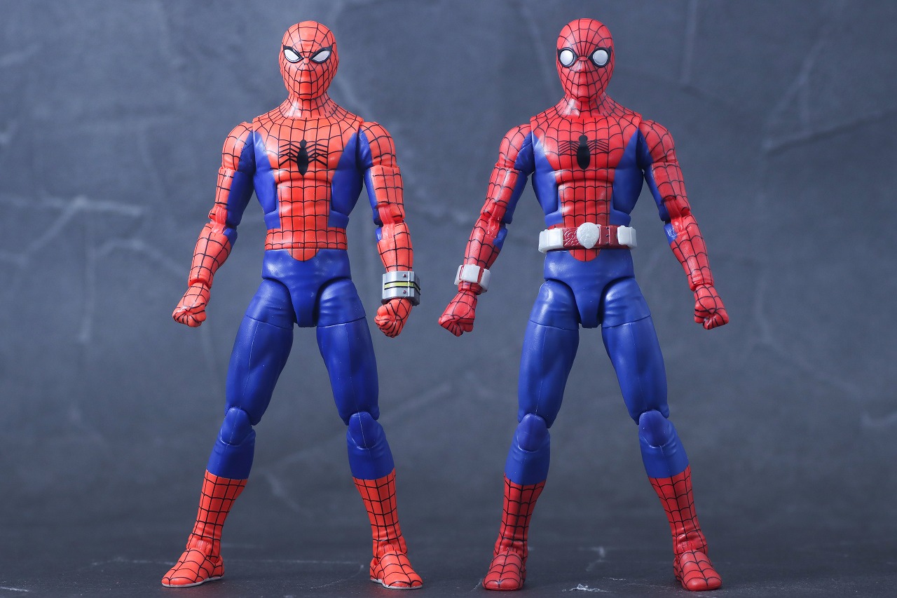 マーベルレジェンド スパイダーマン 1977 レビュー 東映版 比較