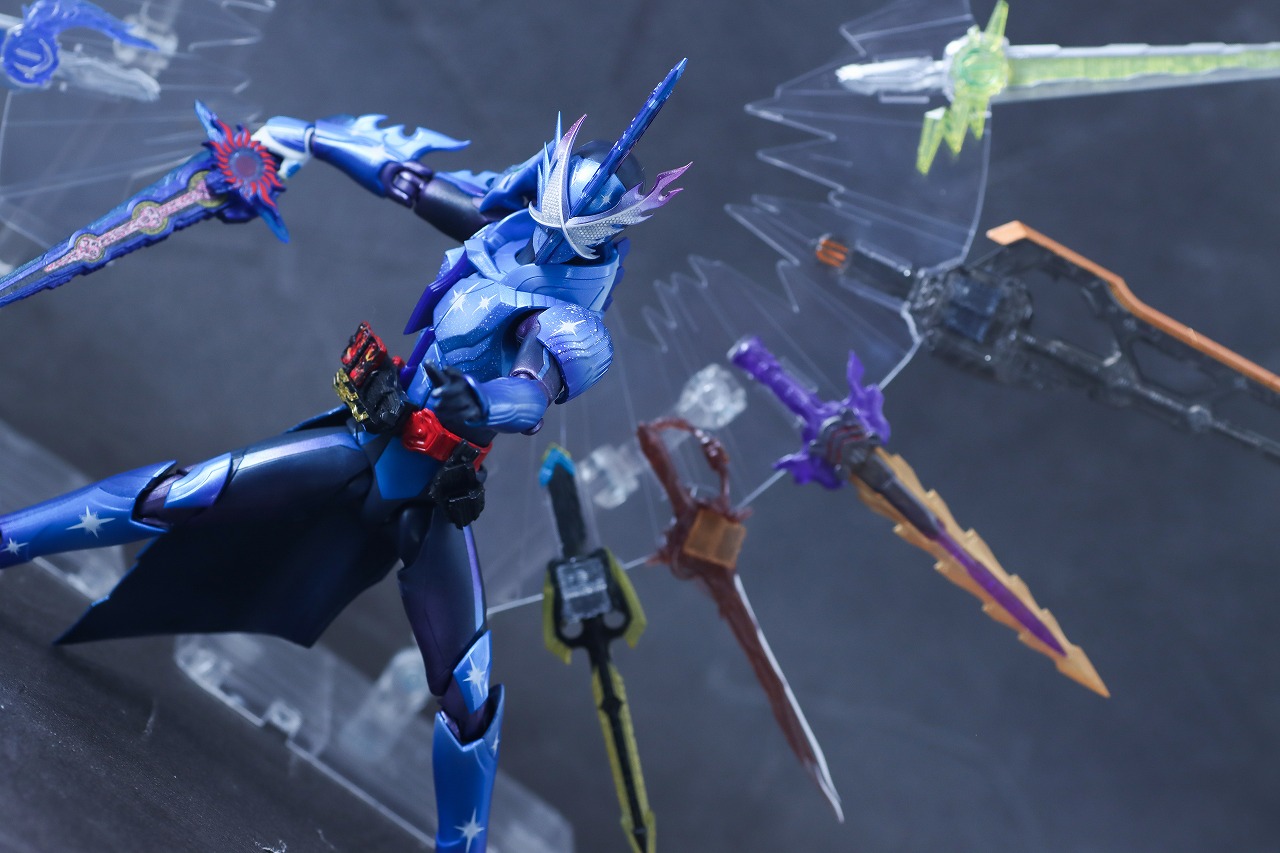 S.H.フィギュアーツ 仮面ライダークロスセイバー10聖剣セット レビュー アクション