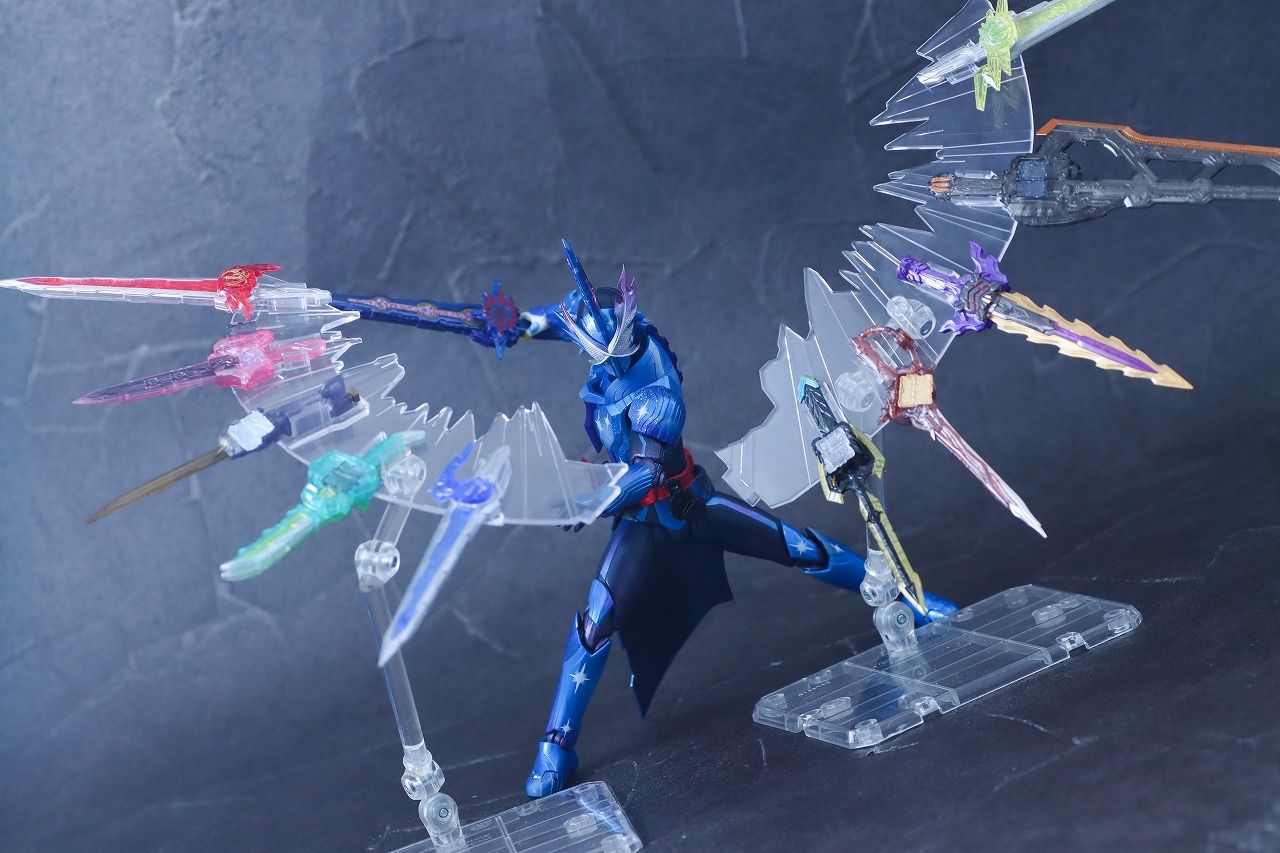 S.H.フィギュアーツ 仮面ライダークロスセイバー10聖剣セット レビュー アクション