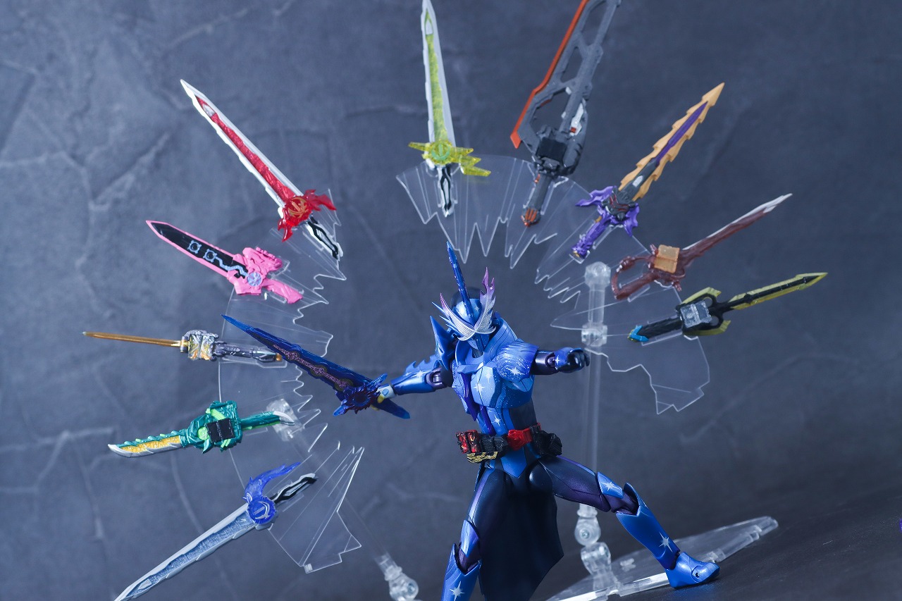 S.H.フィギュアーツ 仮面ライダークロスセイバー10聖剣セット レビュー アクション
