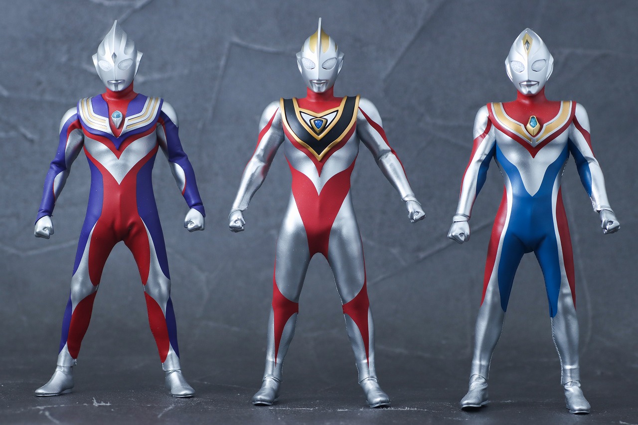 alphamax アルファマックス ウルトラマンガイア V2 レビュー 比較 ウルトラマンティガ マルチタイプ ウルトラマンダイナ フラッシュタイプ