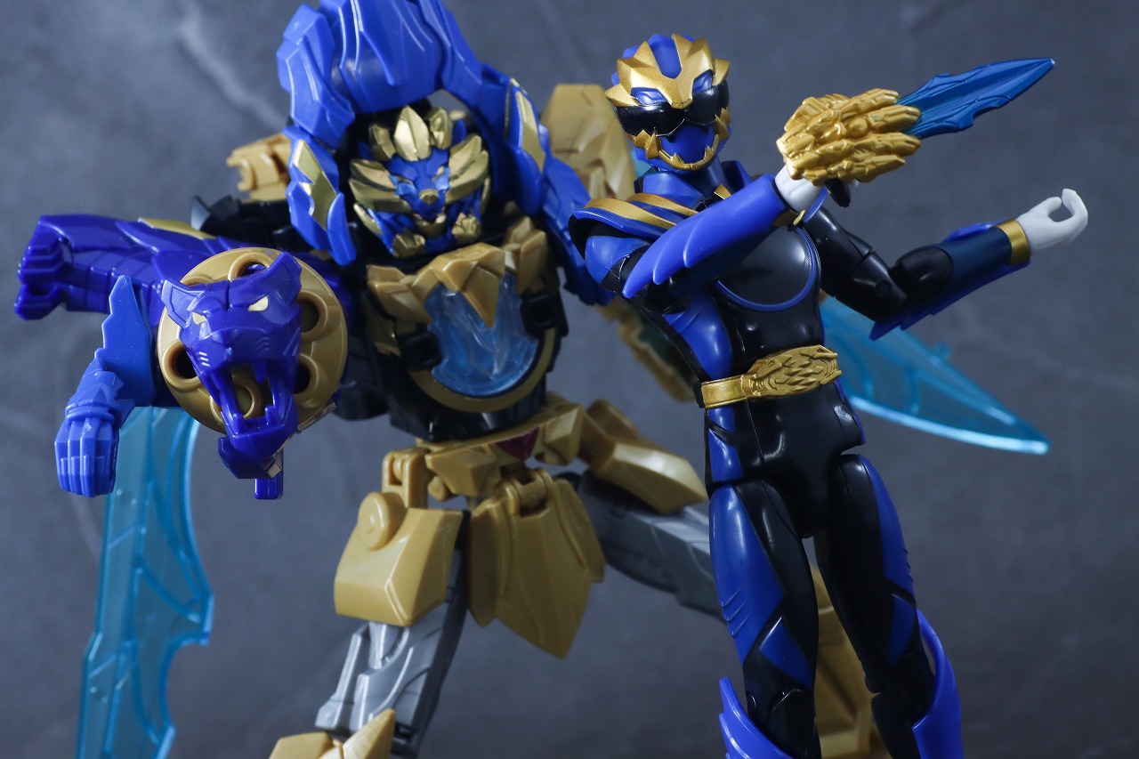 アクションヒーロー ゴジュウレオン レビュー アクション ミニプラ テガソードブルー